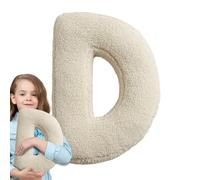 Letter Pillow - Cotton Initial Letter Pillow From A to Z Soft Decorative Throw Pillow | Living Room Sofa Couch Bedroom Kids Room Alphabet Learning Pillow Home Decor