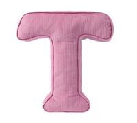 Letter Pillow Hugging Throw Pillows Decorative Corduroy Initial Shaped English Alphabet A To Z For Sofa Bedroom Living Room 4 Standard (T, 40x35x10cm)