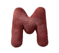 Letter Pillow Initial Pillow Soft Hugging Pillow Decorative 3D English Alphabet Pillow Cushion for Sofa Bedroom Car Decor, Wedding Christening Gift