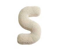 Letter Pillow Initial Pillow Soft Hugging Pillow Decorative 3D English Alphabet Pillow Cushion for Sofa Bedroom Car Decor, Wedding Christening Gift