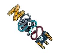 - Letter Pin - Medical Decorative Brooch Medical Series Letter Brooch Identification Symbol Decoration Accessories | Suitable for Dating, Workplace, Event,