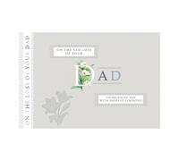 Letter Press Embossed With Deepest Sympathy Card - Loss of Your Dad - Attractive White Lillies - Greeting Card For Him/For Her (WW-GL012)