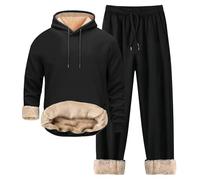 Letter Print Tracksuits Hooded Fleece Sweatshirts Stretchy Drawstring Waist Sweatshirt Sports Tracksuitt Cotton Blend Sweatsuit Casual Fit Pullover For Wear