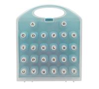 Letter Punch Set - Alphabet Paper Punch Set, Letter Shape Paper Hole Punch, Stainless Steel Letter Punch Board, Paper Craft Accessories Set, Craft Punch Alphabet for Greeting Cards, Scrapbooking, K