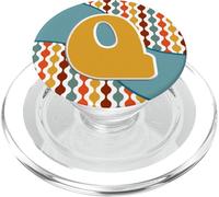 Letter Q In Fun Retro 1970s Style Unique Initial Q Monogram PopSockets PopGrip for MagSafe
