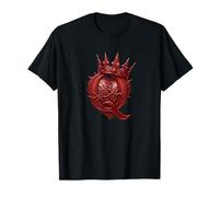 Letter Q with A Heart and Queen Crown Goth Girl Girlfriend T-Shirt