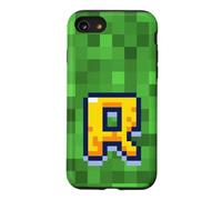 Letter R 8-Bit Pixel Alphabet Initial Design Case for iPhone SE (2020) / 7/8