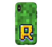 Letter R 8-Bit Pixel Alphabet Initial Design Case for iPhone X/XS