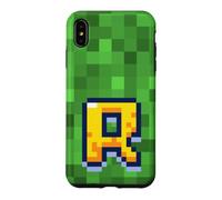 Letter R 8-Bit Pixel Alphabet Initial Design Case for iPhone XS Max