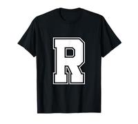 Letter R - Alphabet Bold Capital Upper Case Initial Monogram T-Shirt