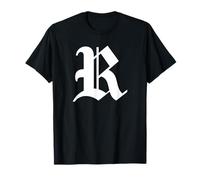 Letter R Alphabet Letters Gothic Medieval T-Shirt