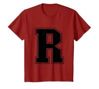 Letter R Capital Alphabet Monogram Initial Name Letter R Kid T-Shirt