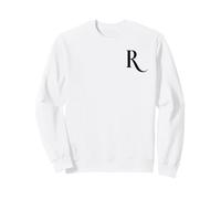 Letter R Initial Monogram Typography Gift Sweatshirt
