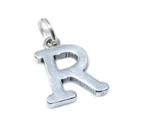 Letter R Initial R sterling silver charm .925 x 1 Initials charms