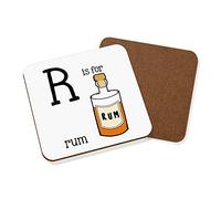 Letter R is for Rum Coaster Drinks Mat