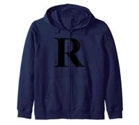 Letter R Zip Hoodie