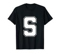 Letter S - Alphabet Bold Capital Upper Case Initial Monogram T-Shirt