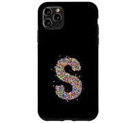Letter S Candy Rainbow Sprinkles Monogram Style Case for iPhone 11 Pro Max