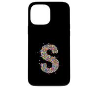 Letter S Candy Rainbow Sprinkles Monogram Style Case for iPhone 13 Pro Max