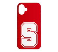 Letter S Capital Alphabets Monogram Initial - Varsity Style Case for iPhone 16 Plus