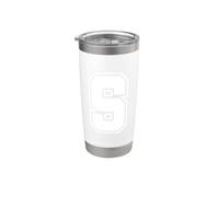 Letter S Capital Alphabets Monogram Initial - Varsity Style Stainless Steel Insulated Tumbler