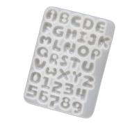 Letter Shape Jewelry Mold Decorating Silicone Texture Suitable for Art Projects and Shelf Displays Fashion Keyboard Accessories Press Keyboard Crafting Tool