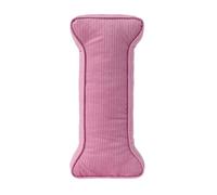 Letter Shaped Decorative Pillow, Letter Cushions, Pink Corduroy Initial Cushion, Letter Shaped Throw Pillows, Pink Letter Plush Pillow, Soft Plush Throw Pillow for Living Room, Bedroom (I)