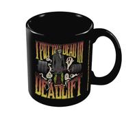 Letter Shoppe I Put The Dead In Deadlift 325ml Mug in Black Letter Shoppe Black