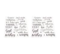 Letter Silicone Stamps 2 Sets for Scrapbooking DIY Craft