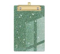 Letter Size Clipboard - Cute Clipboard - Glitter Standard Clipboards - Letter Size Light Portable | for Classroom School Nursing Office Use, Low Profile Chic Clipboards with Gold Clip, Durable Stylish