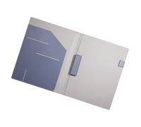 Letter Size File Organiser Clipboard PU Leather Conference Folder with Multiple Pockets and Pen Slots for School Daily Waterproof Document Case