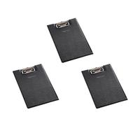 Letter Size Foldable Clipboard with Clear Internal Pocket for Office Meeting Leather Conference Folder with Clipboard Conference Meeting Writing Pad