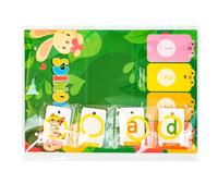 Letter Sounds Cards - Learn To Read Word Games, Phonics Deck with Grip, Starter Set with Balance, Preschool Learning Accessory, Educational Supplies for Kids, Girls, Boys