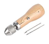 Letter Stamps Set Metal Kit, Leather Sewing Awl Needle Kit for DIY Hand Stitching Tool for Tent Backpack Repair Black