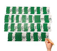 Letter Stencil Templates, Alphabet Tracing Guide, Educational Writing Practice Tool, Colorful Set for Kids Preschool Toddler Girls Boys, Fun Learning Aid for Home Classroom Creative Projects