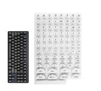 Letter Sticker Set, Silicone Strong Adhesive Protective Film, Button Stickers and Computer Cases, for Women, Acrylic Nails, French Tip, Long Fingernails, Home Office