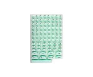 Letter Stickers for Keyboard, Silicone with Strong Adhesive and Aesthetic Design, Silicone Letters for Keyboard - for Women Home and Office Use Writing and Playing