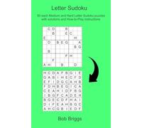 Letter Sudoku: 50 each Medium and Hard Letter Sudoku puzzles with solutions and How-to-Play instructions