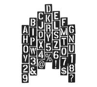 Letter Templates Black Pp 42pcs Stencils Reusable and Number