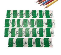 Letter Templates,Preschool Letters Writing Stencils - Lettering Aids, Hand-Eye Coordination Training Toy for Home Indoor Schools Traveling Kindergarten