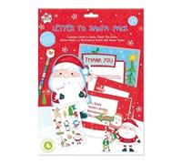 Letter to Santa Personalized Letter to Santa with Thank You Letter, Sticker Sheet, 2 Envelopes and 1 Pencil with Eraser Head Colour Printed Letters Nice List Perfect for Children Boys Girls Family