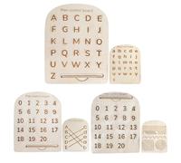 Letter Tracing Board - Wooden Letters and Numbers Educational, Preschool Learning Activity Tool | for Kids Beginners, Learn to Write Alphabet Handwriting Practice Early Childhood Development
