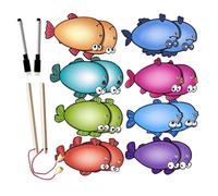 Letter Tracing Cards Fishing Game Set for Kids Interactive Educational Teaching Aid Interactive Learning Toy