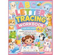 Letter Tracing Workbook for Kids Ages 4-7: Practice Uppercase & Lowercase Letters from A to Z with Cute Animals