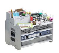 Letter Tray Organiser, Office Desk Tidy Storage Rack File Document Holder A4 Paper Filing Trays for Home Office School (4 Tier)