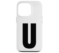Letter U Capital Bold Alphabet Matching Monogram Case for iPhone 13 Pro