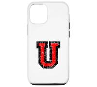 Letter-U (Vintage Black-Red) U Case for iPhone 12/12 Pro