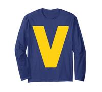 Letter V Chipmunk Group Matching Halloween Costume Cosplay Long Sleeve T-Shirt