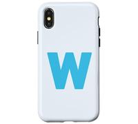 Letter W Capital Alphabet Monogram Initial W Case for iPhone X/XS