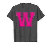Letter W Uppercase Alphabet Initial School College Varsity T-Shirt